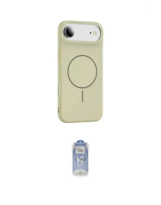 ieg™ iPhone 17 Air Kılıf Yankı Form Serisi - Siyah Joko Magic 5D Cam