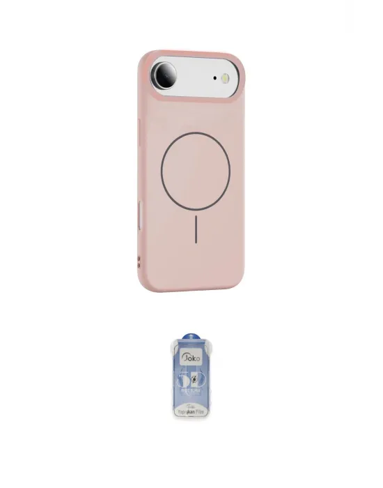 ieg™ iPhone 17 Air Kılıf Yankı Form Serisi - Siyah Joko Magic 5D Cam