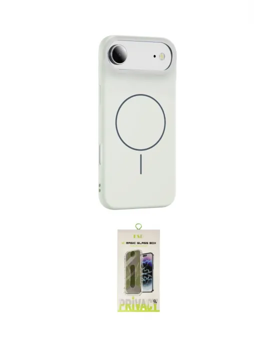 ieg™ iPhone 17 Air Kılıf Yankı Form Serisi - Siyah Joko Magic 5D Hayalet Cam