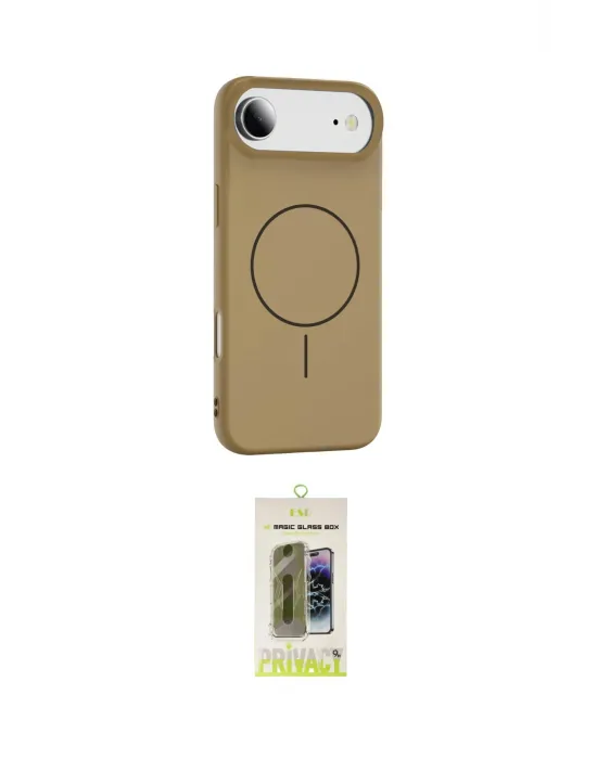 ieg™ iPhone 17 Air Kılıf Yankı Form Serisi - Siyah Joko Magic 5D Hayalet Cam