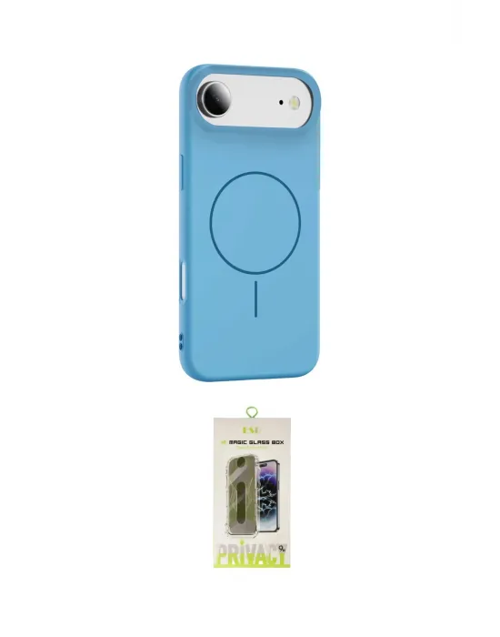 ieg™ iPhone 17 Air Kılıf Yankı Form Serisi - Siyah Joko Magic 5D Hayalet Cam