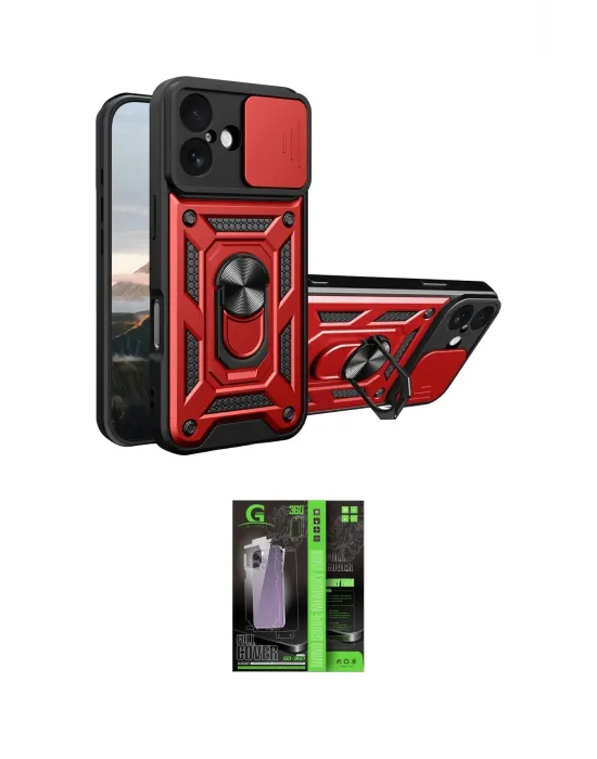 ieg™ iPhone 17 Kılıf Ahenk Klasik - Şeffaf 360 Full Body Arka Koruyucu