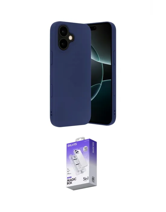 ieg™ iPhone 17 Kılıf Ahenk Serisi - Siyah Bilvis 5in1 3D Magic Cam Ekran Koruyucu
