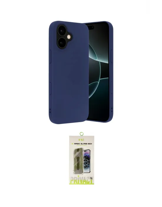 ieg™ iPhone 17 Kılıf Ahenk Serisi - Siyah Joko Magic 5D Hayalet Cam