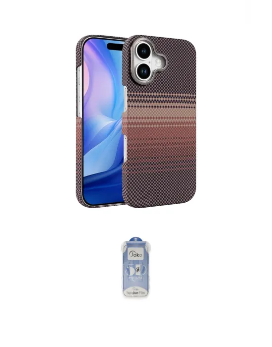 ieg™ iPhone 17 Kılıf Doruk Serisi - Siyah Joko Magic 5D Cam