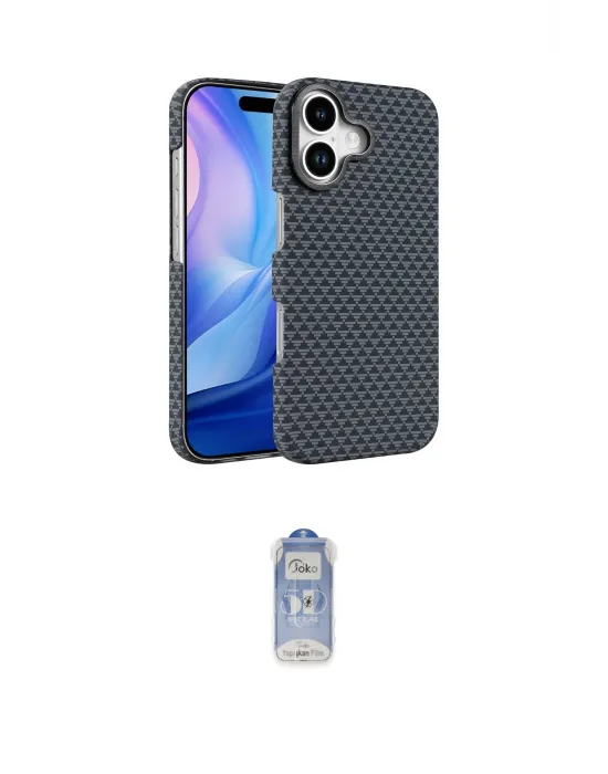 ieg™ iPhone 17 Kılıf Doruk Serisi - Siyah Joko Magic 5D Cam