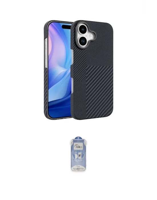 ieg™ iPhone 17 Kılıf Doruk Serisi - Siyah Joko Magic 5D Cam