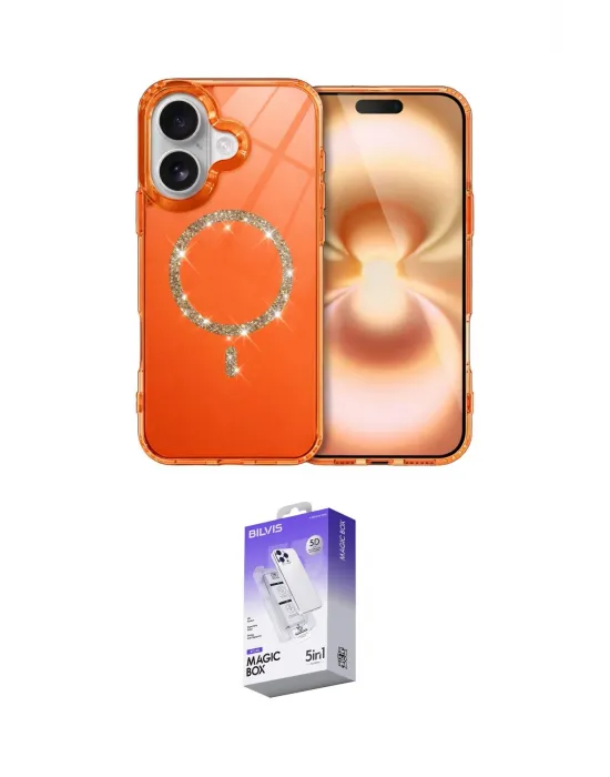 ieg™ iPhone 17 Kılıf Kıvılcım Form Prime - Siyah Bilvis 5in1 3D Magic Cam Ekran Koruyucu