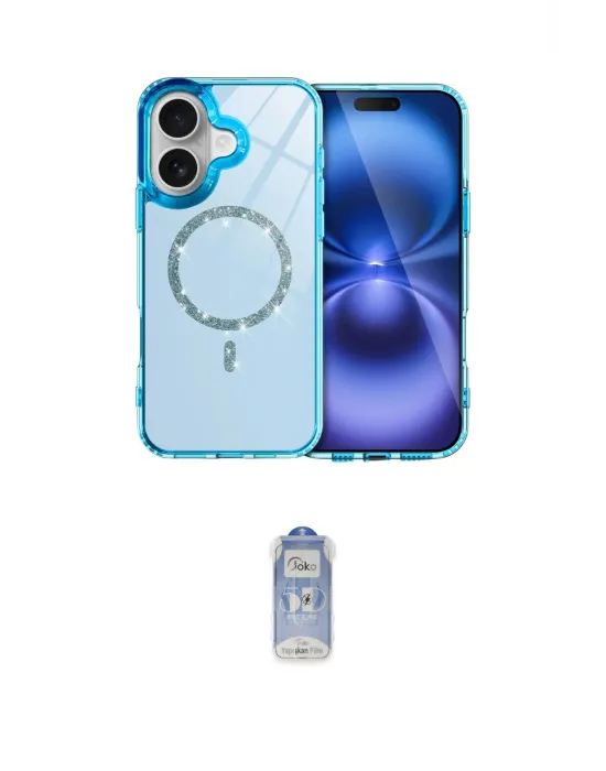 ieg™ iPhone 17 Kılıf Kıvılcım Form Prime - Siyah Joko Magic 5D Cam