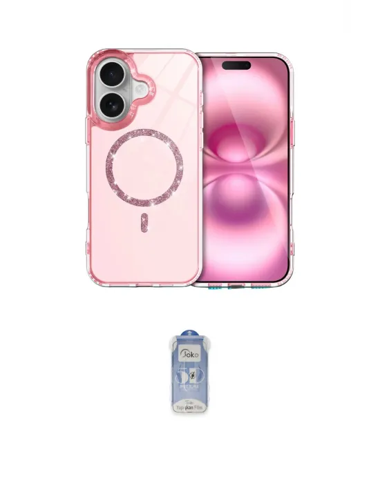 ieg™ iPhone 17 Kılıf Kıvılcım Form Prime - Siyah Joko Magic 5D Cam