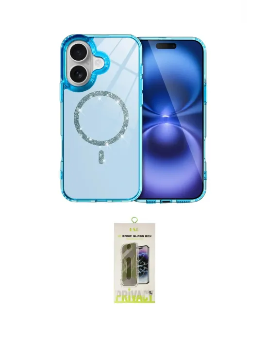 ieg™ iPhone 17 Kılıf Kıvılcım Form Prime - Siyah Joko Magic 5D Hayalet Cam