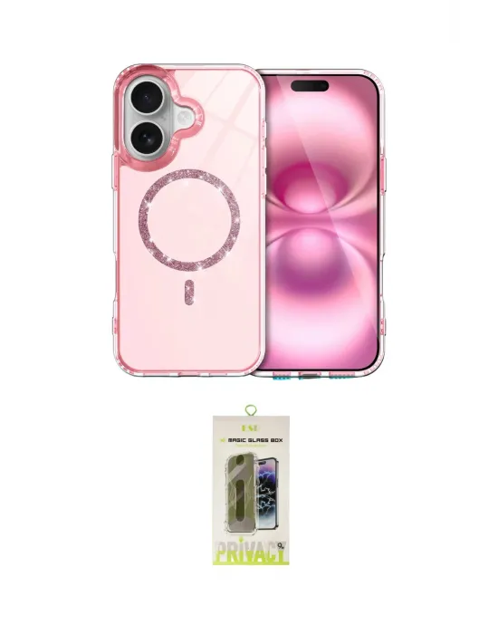 ieg™ iPhone 17 Kılıf Kıvılcım Form Prime - Siyah Joko Magic 5D Hayalet Cam