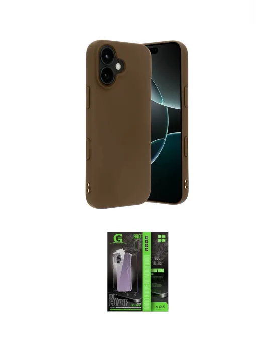 ieg™ iPhone 17 Kılıf Kozmos Yansıma Özel Seri - Şeffaf 360 Full Body Arka Koruyucu