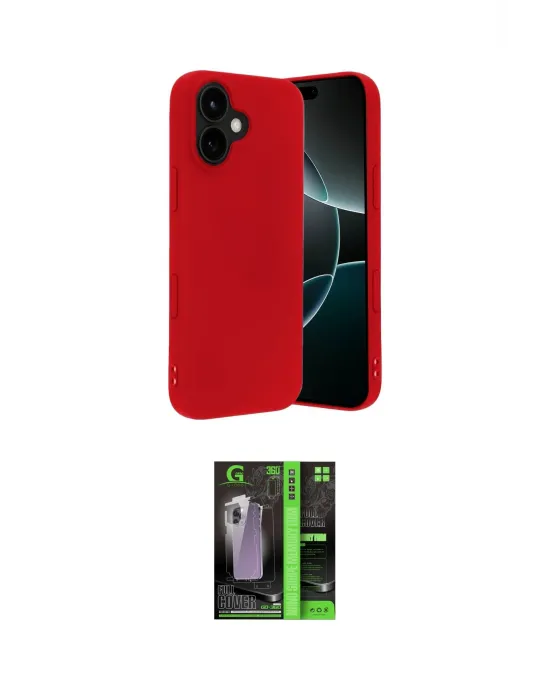 ieg™ iPhone 17 Kılıf Kozmos Yansıma Özel Seri - Şeffaf 360 Full Body Arka Koruyucu