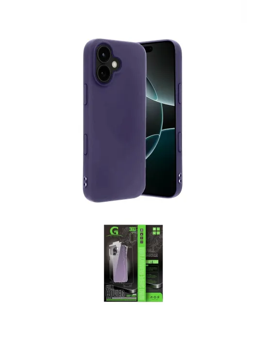 ieg™ iPhone 17 Kılıf Kozmos Yansıma Özel Seri - Şeffaf 360 Full Body Arka Koruyucu