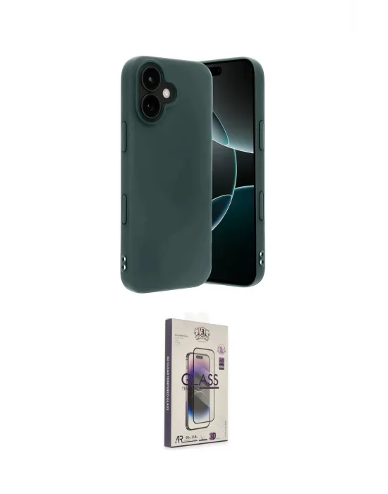 ieg™ iPhone 17 Kılıf Kozmos Yansıma Özel Seri - Siyah Bilvis 3D Cam Ekran Koruyucu