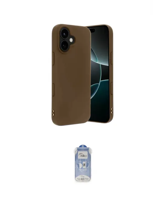 ieg™ iPhone 17 Kılıf Kozmos Yansıma Özel Seri - Siyah Joko Magic 5D Cam