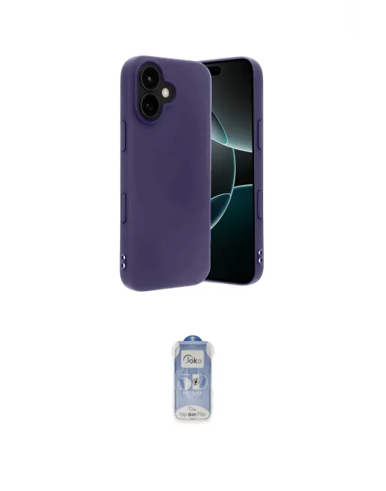 ieg™ iPhone 17 Kılıf Kozmos Yansıma Özel Seri - Siyah Joko Magic 5D Cam
