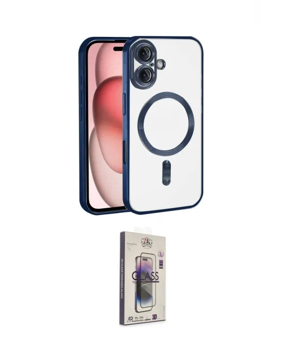 ieg™ iPhone 17 Kılıf Nova Işık Özel Seri - Siyah Bilvis 3D Cam Ekran Koruyucu