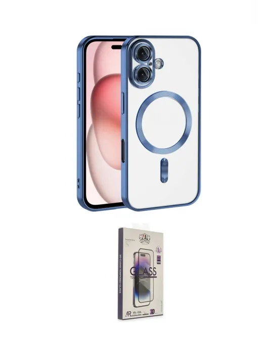 ieg™ iPhone 17 Kılıf Nova Işık Özel Seri - Siyah Bilvis 3D Cam Ekran Koruyucu