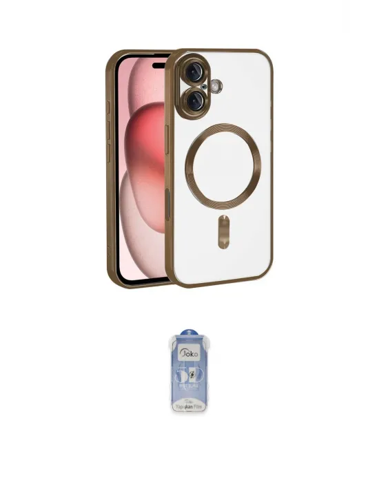 ieg™ iPhone 17 Kılıf Nova Işık Özel Seri - Siyah Joko Magic 5D Cam