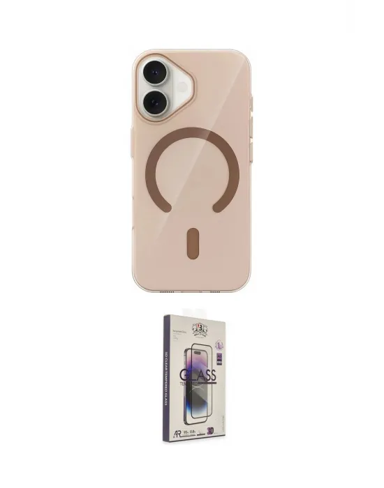 ieg™ iPhone 17 Kılıf Pusula Form Özel Seri - Siyah Bilvis 3D Cam Ekran Koruyucu