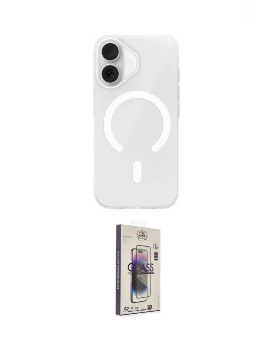 ieg™ iPhone 17 Kılıf Pusula Form Özel Seri - Siyah Bilvis 3D Cam Ekran Koruyucu
