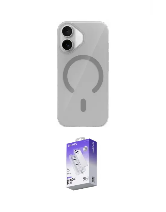 ieg™ iPhone 17 Kılıf Pusula Form Özel Seri - Siyah Bilvis 5in1 3D Magic Cam Ekran Koruyucu