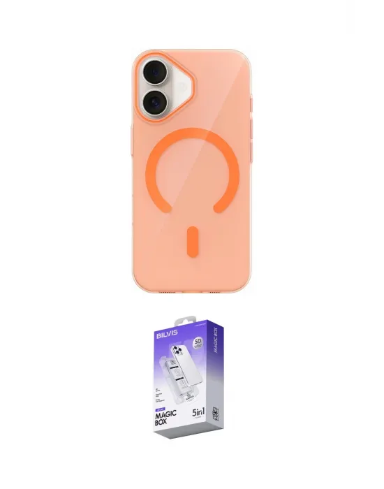 ieg™ iPhone 17 Kılıf Pusula Form Özel Seri - Siyah Bilvis 5in1 3D Magic Cam Ekran Koruyucu