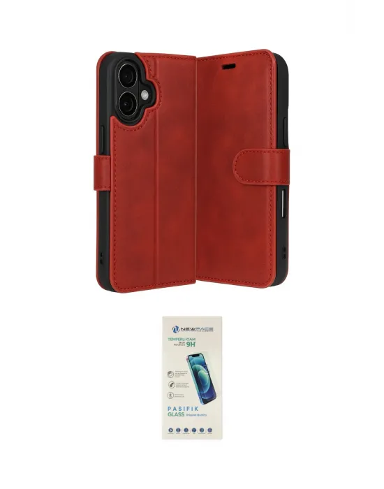 ieg™ iPhone 17 Kılıf Siluet Işık Serisi - Şeffaf Pasifik Cam Ekran Koruyucu