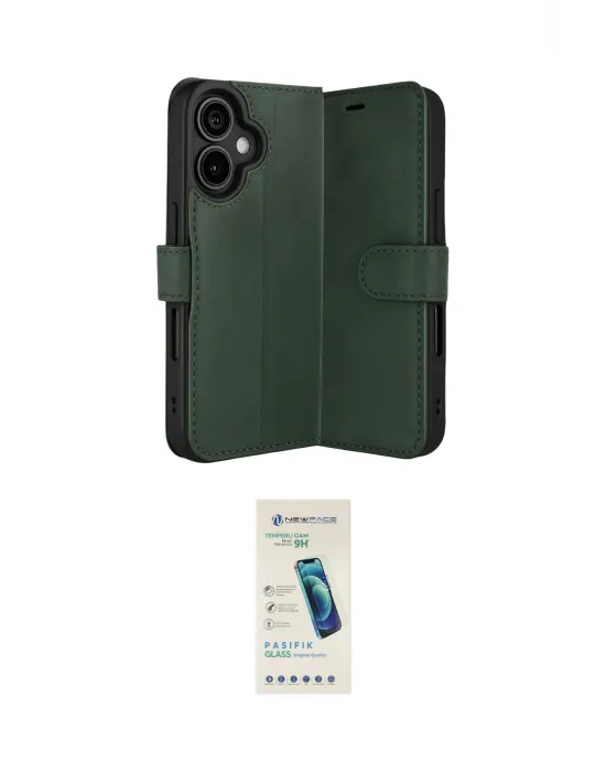 ieg™ iPhone 17 Kılıf Siluet Işık Serisi - Şeffaf Pasifik Cam Ekran Koruyucu