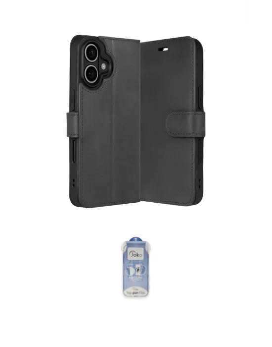 ieg™ iPhone 17 Kılıf Siluet Işık Serisi - Siyah Joko Magic 5D Cam