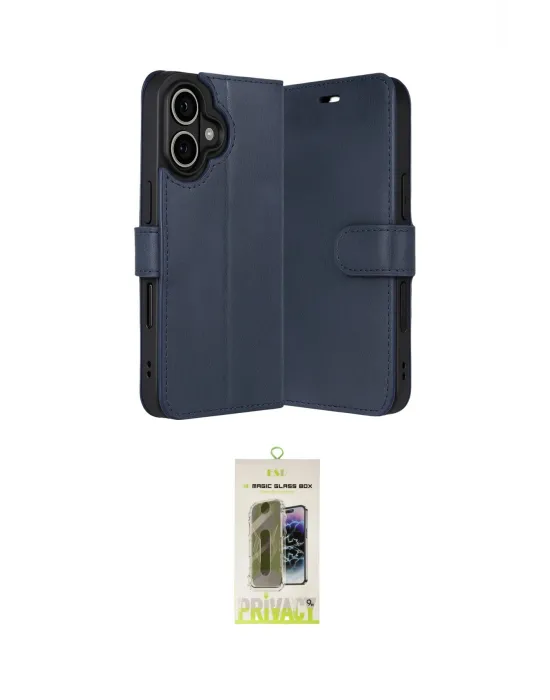 ieg™ iPhone 17 Kılıf Siluet Işık Serisi - Siyah Joko Magic 5D Hayalet Cam