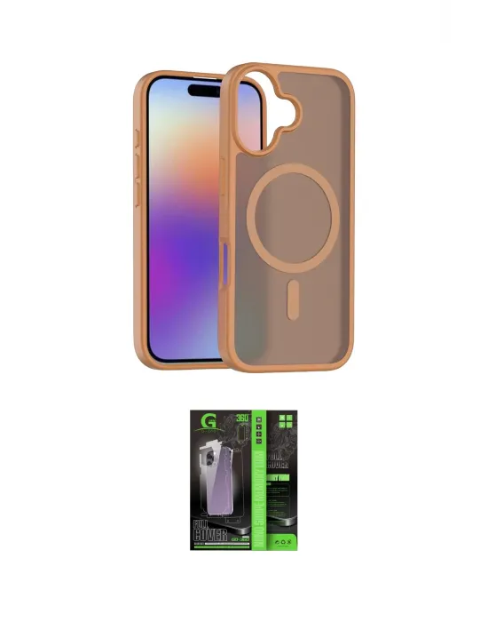 ieg™ iPhone 17 Kılıf Siluet Minimal Prime - Şeffaf 360 Full Body Arka Koruyucu