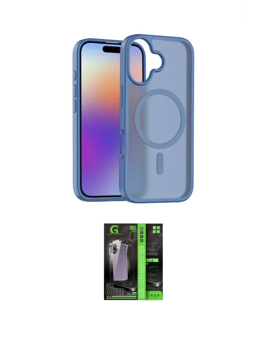 ieg™ iPhone 17 Kılıf Siluet Minimal Prime - Şeffaf 360 Full Body Arka Koruyucu