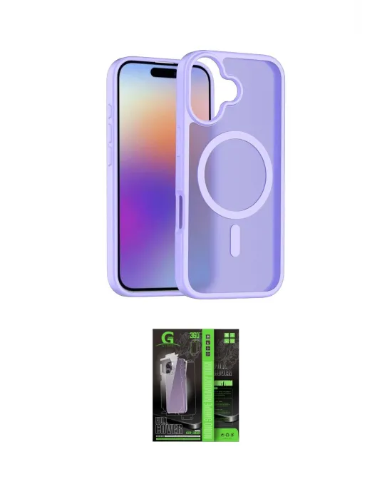 ieg™ iPhone 17 Kılıf Siluet Minimal Prime - Şeffaf 360 Full Body Arka Koruyucu