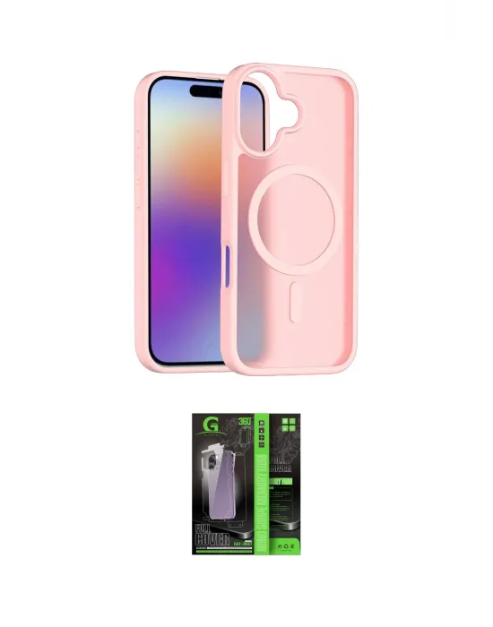 ieg™ iPhone 17 Kılıf Siluet Minimal Prime - Şeffaf 360 Full Body Arka Koruyucu
