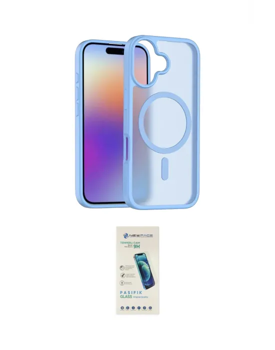 ieg™ iPhone 17 Kılıf Siluet Minimal Prime - Şeffaf Pasifik Cam Ekran Koruyucu