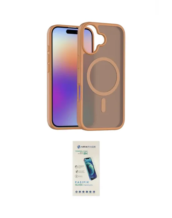 ieg™ iPhone 17 Kılıf Siluet Minimal Prime - Şeffaf Pasifik Cam Ekran Koruyucu