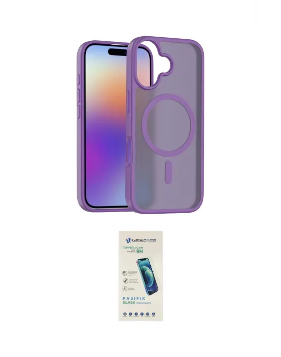 ieg™ iPhone 17 Kılıf Siluet Minimal Prime - Şeffaf Pasifik Cam Ekran Koruyucu