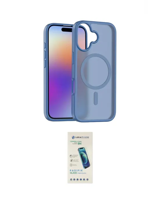 ieg™ iPhone 17 Kılıf Siluet Minimal Prime - Şeffaf Pasifik Cam Ekran Koruyucu