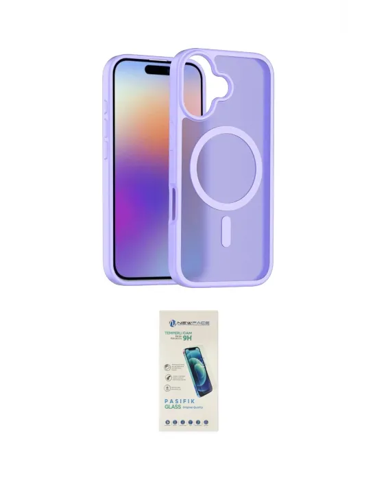 ieg™ iPhone 17 Kılıf Siluet Minimal Prime - Şeffaf Pasifik Cam Ekran Koruyucu