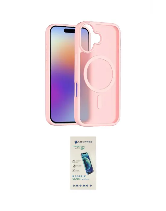 ieg™ iPhone 17 Kılıf Siluet Minimal Prime - Şeffaf Pasifik Cam Ekran Koruyucu