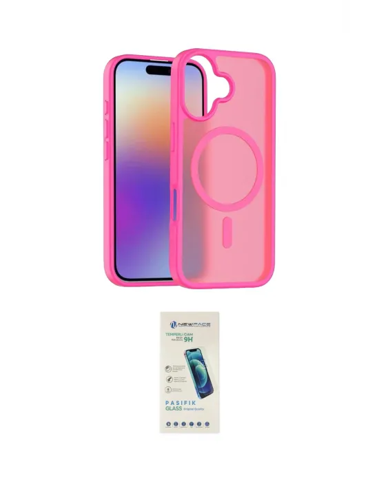 ieg™ iPhone 17 Kılıf Siluet Minimal Prime - Şeffaf Pasifik Cam Ekran Koruyucu