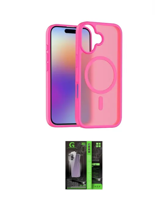 ieg™ iPhone 17 Kılıf Siluet Minimal Prime - Siyah 360 Mat Full Body Arka Koruyucu