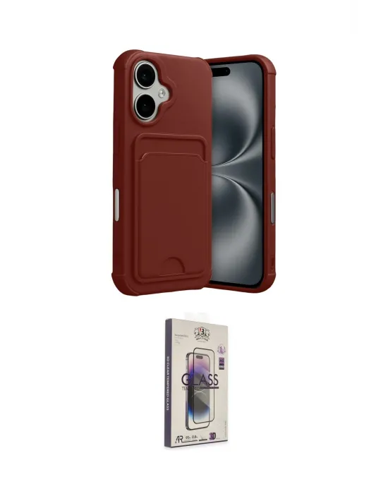 ieg™ iPhone 17 Kılıf Vadi Çizgi Prime - Siyah Bilvis 3D Cam Ekran Koruyucu