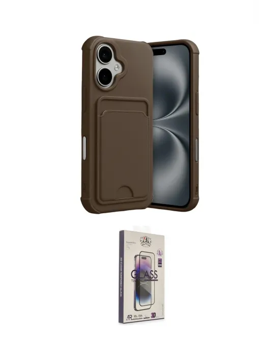 ieg™ iPhone 17 Kılıf Vadi Çizgi Prime - Siyah Bilvis 3D Cam Ekran Koruyucu