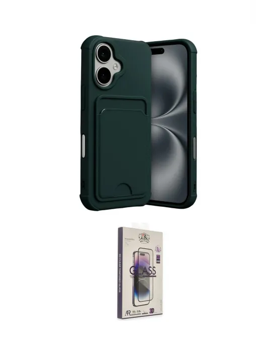 ieg™ iPhone 17 Kılıf Vadi Çizgi Prime - Siyah Bilvis 3D Cam Ekran Koruyucu