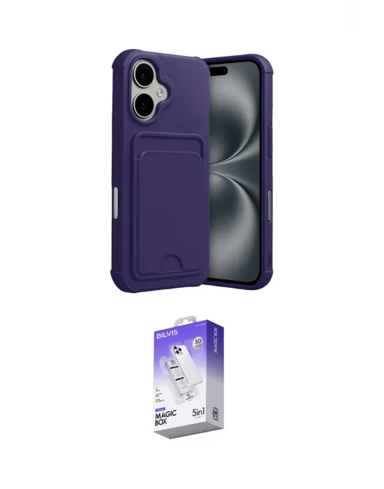 ieg™ iPhone 17 Kılıf Vadi Çizgi Prime - Siyah Bilvis 5in1 3D Magic Cam Ekran Koruyucu