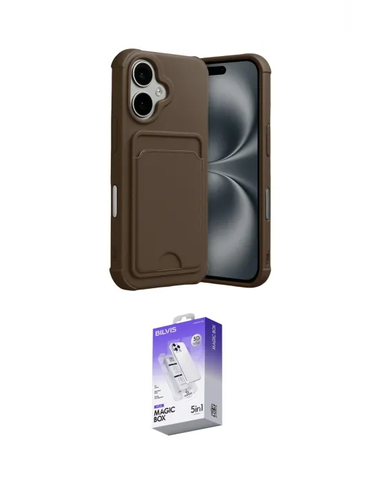 ieg™ iPhone 17 Kılıf Vadi Çizgi Prime - Siyah Bilvis 5in1 3D Magic Cam Ekran Koruyucu